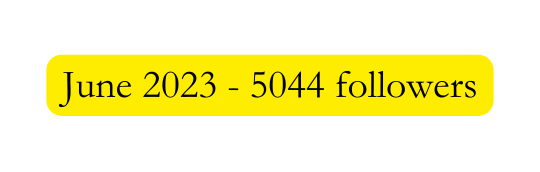 June 2023 5044 followers